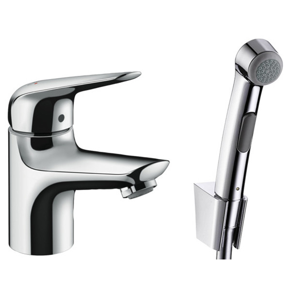 

Смеситель для раковины с гигиеническим душем Hansgrohe Novus 71144000 (55100)