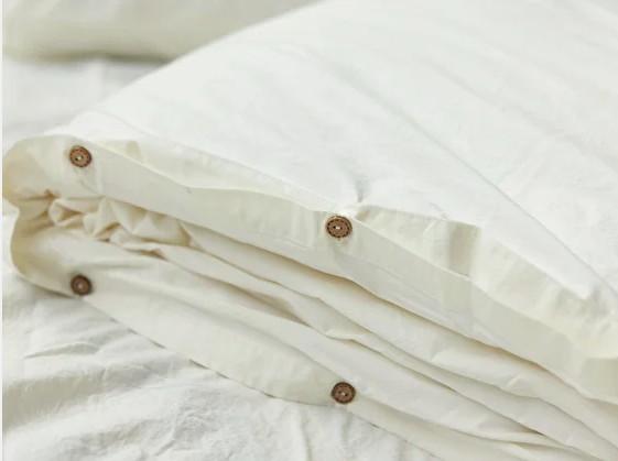 

Пододеяльник из вареного хлопка Monhome Cotton Молочный Полуторный 160х220
