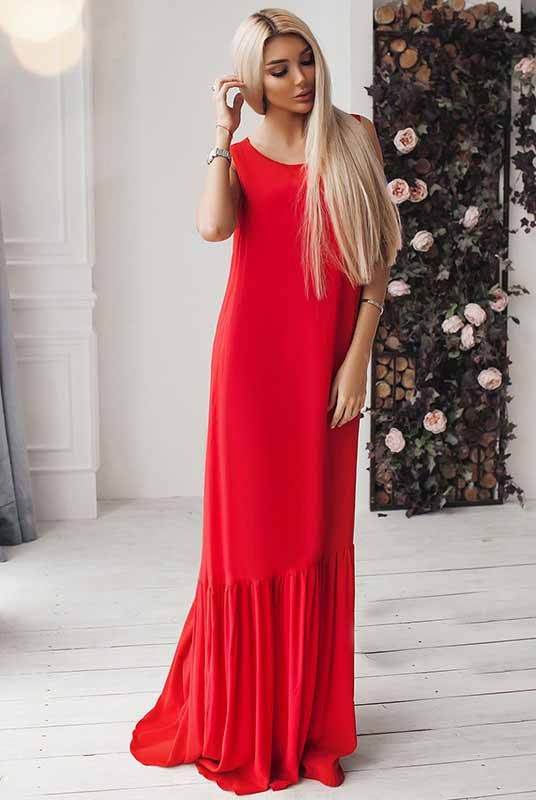 

Fashions • Платье СКАРЛЕТТ Fashions 58 красный (Р691-бр-лб)