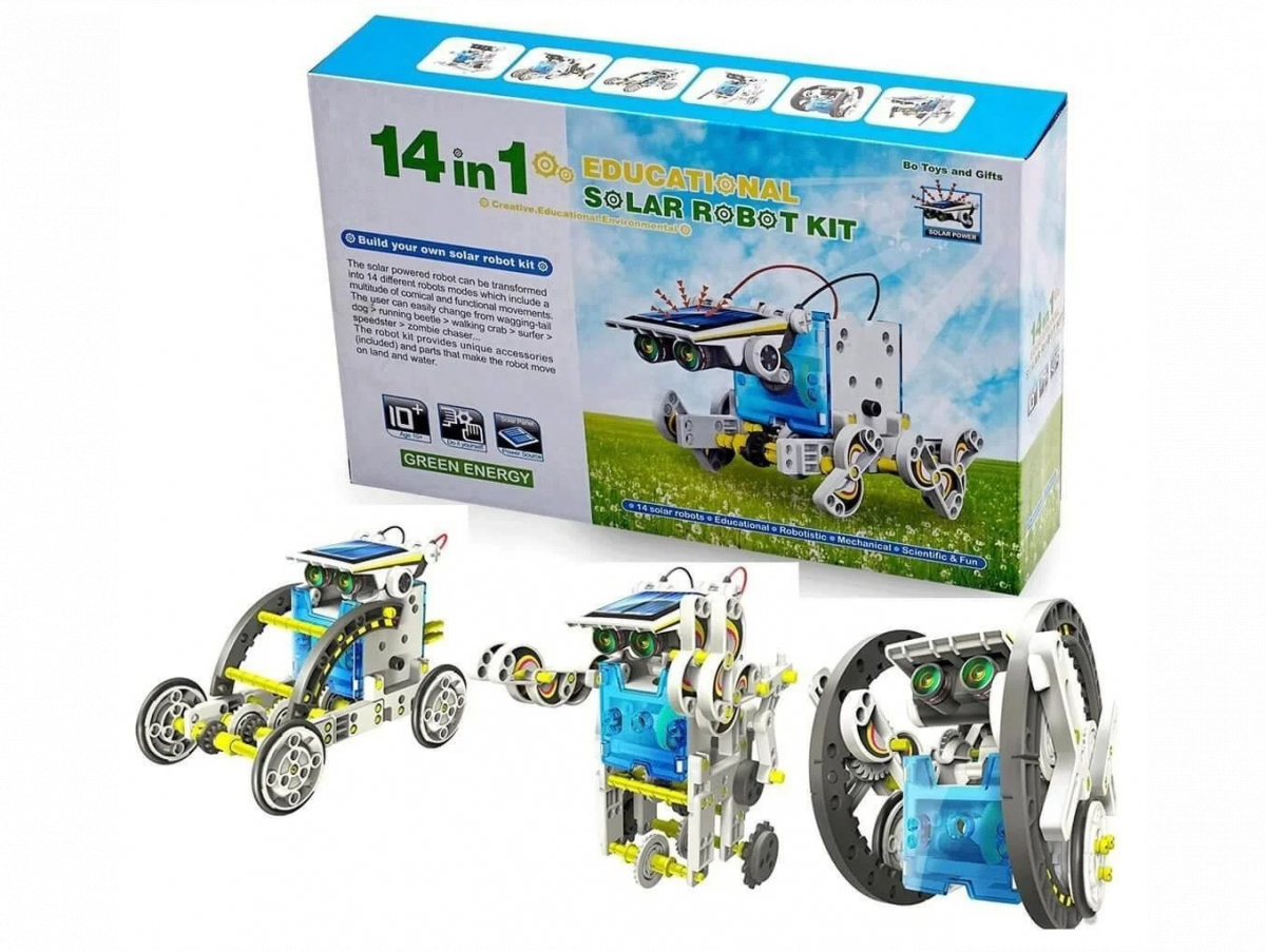 

Игрушка робот - конструктор Solar Robot 14в1