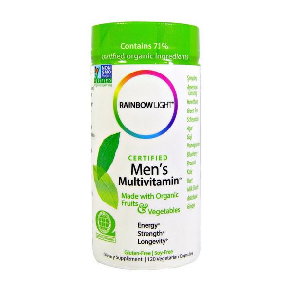 

Витамины для мужчин Rainbow Light Certified Men's Multivitamin 120 капсул