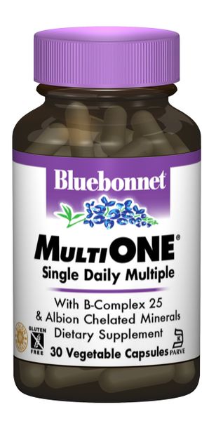 

Мультивитамины с железом MultiONE Bluebonnet Nutrition 30 капсул