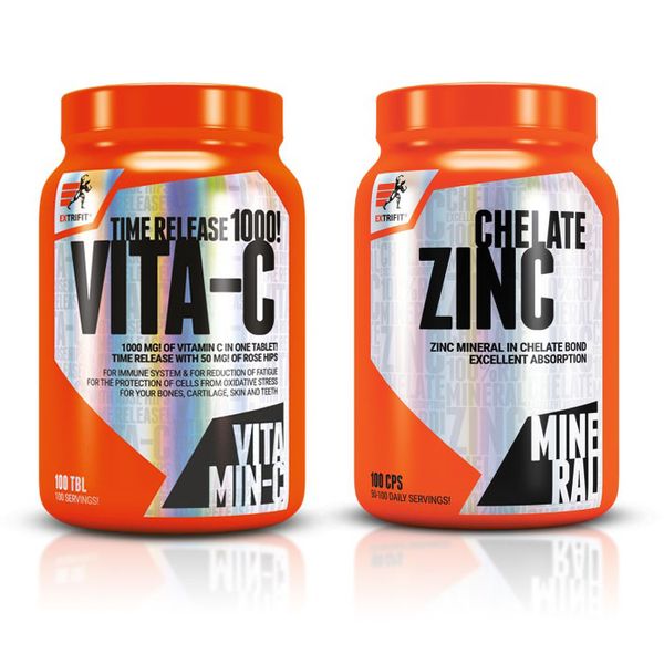 

Витамин C + Цинк Extrifit Vitamin C 1000 mg + Zinc Chelate 100 + 100 таблеток