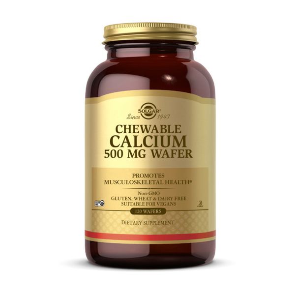 

Кальций Solgar Chewable Calcium 500 mg 120 хлебцов