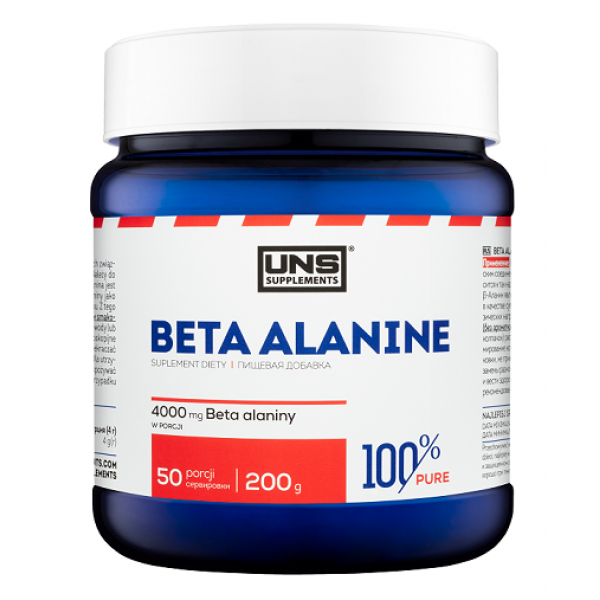 

Бета аланин UNS 100% Pure BETA-ALANINE 200 грамм без вкуса