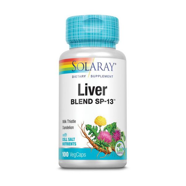 

Экстракт корня одуванчика Solaray Liver Blend SP-13 100 капсул