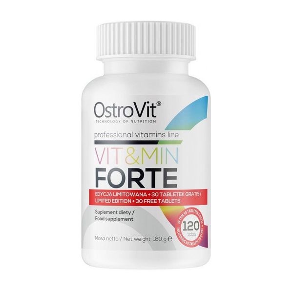 

Комплекс витаминов OstroVit Vit & Min Forte 120 таблеток