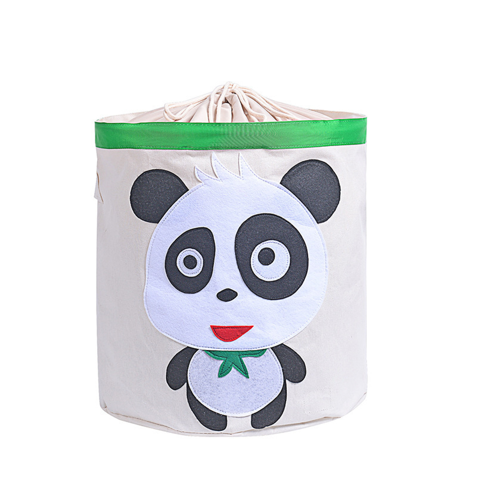 

Корзина с каркасом для игрушек на завязках белая Панда (KD177 )