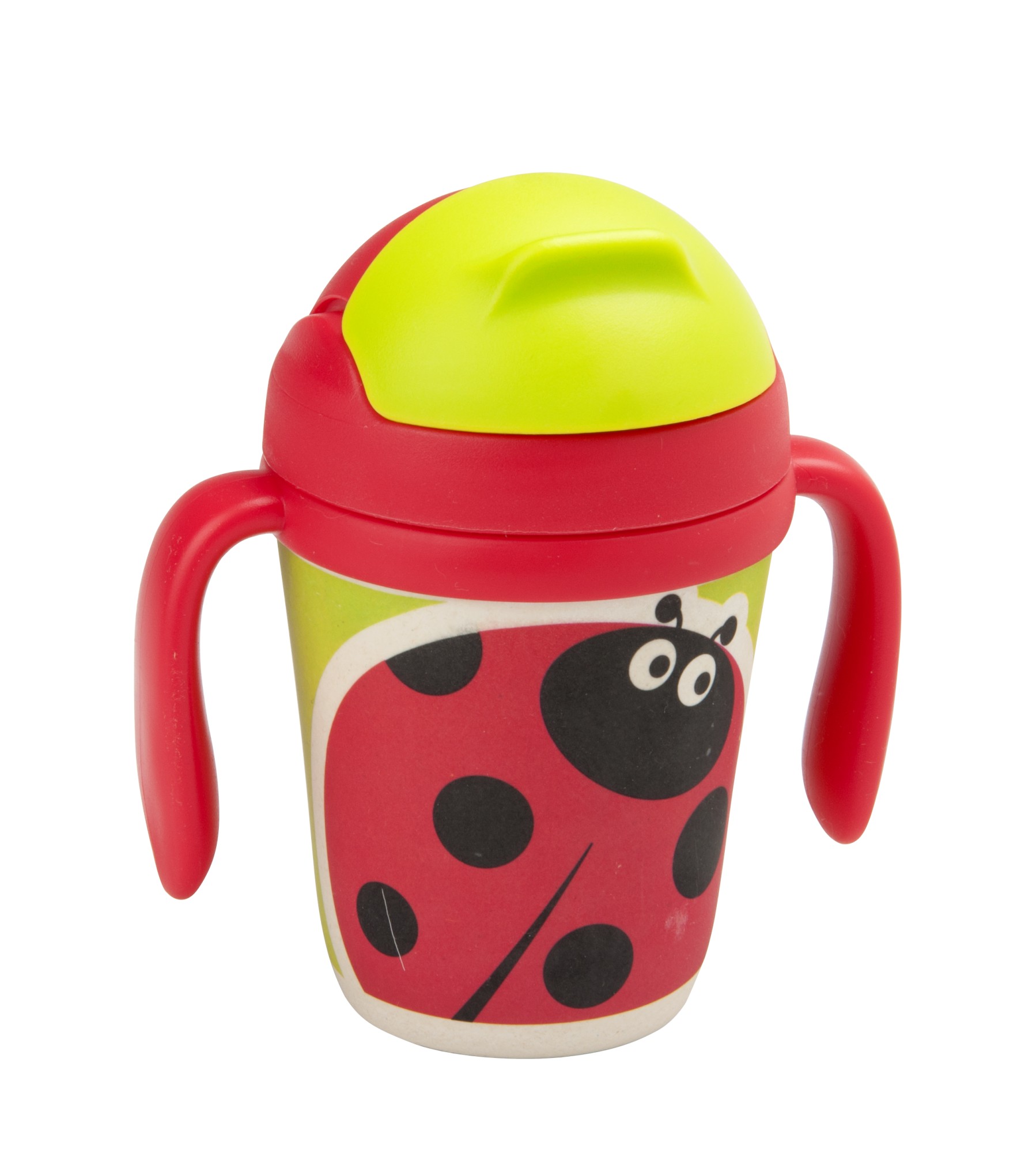 

Детская бутылочка для воды с трубочкой и ручками Yookidoo & Smileykids ™ Божья коровка 300 мл