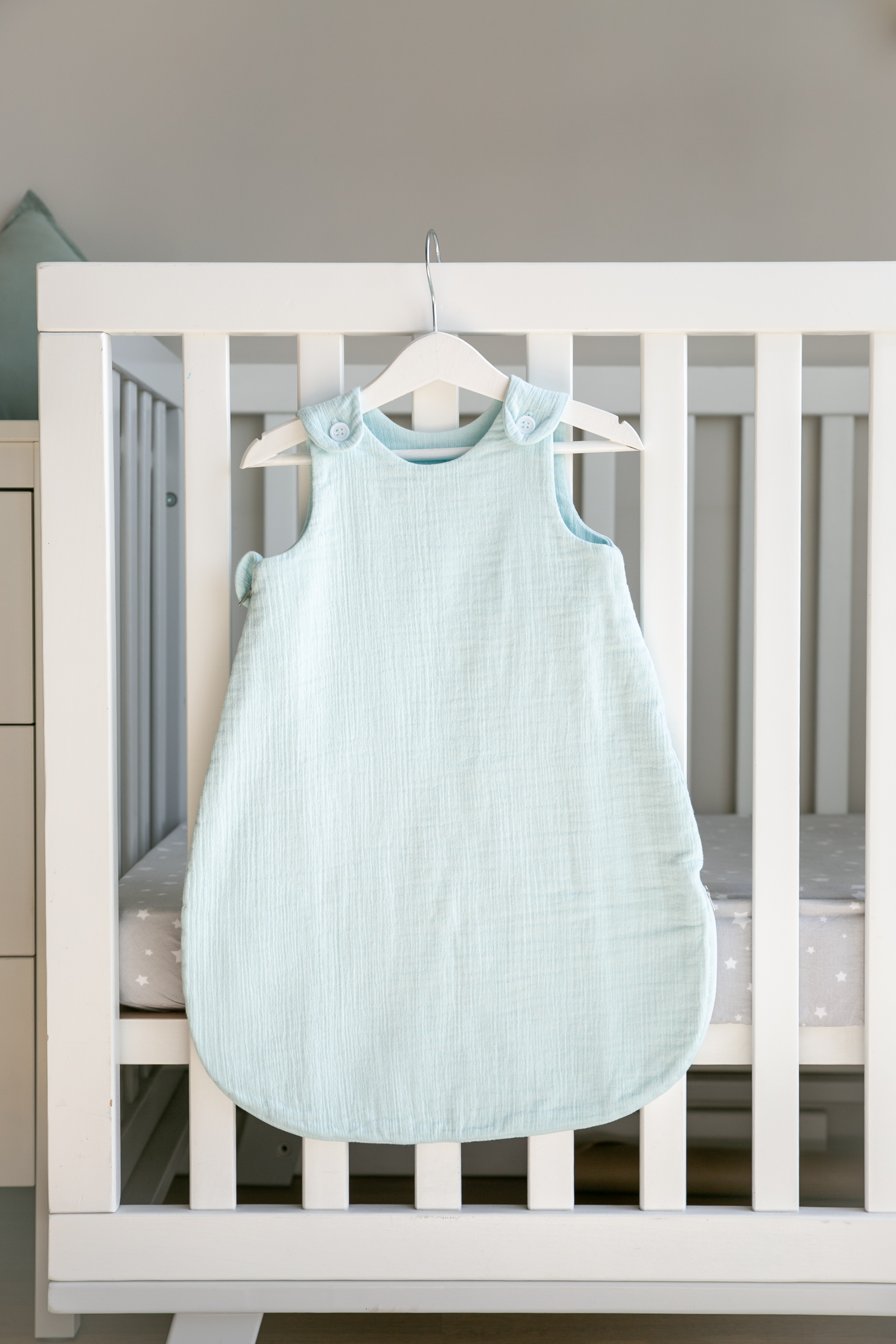 

Літній дитячий спальний мішок для сну в ліжку Kinderest 9-24 місяці, м'ятний