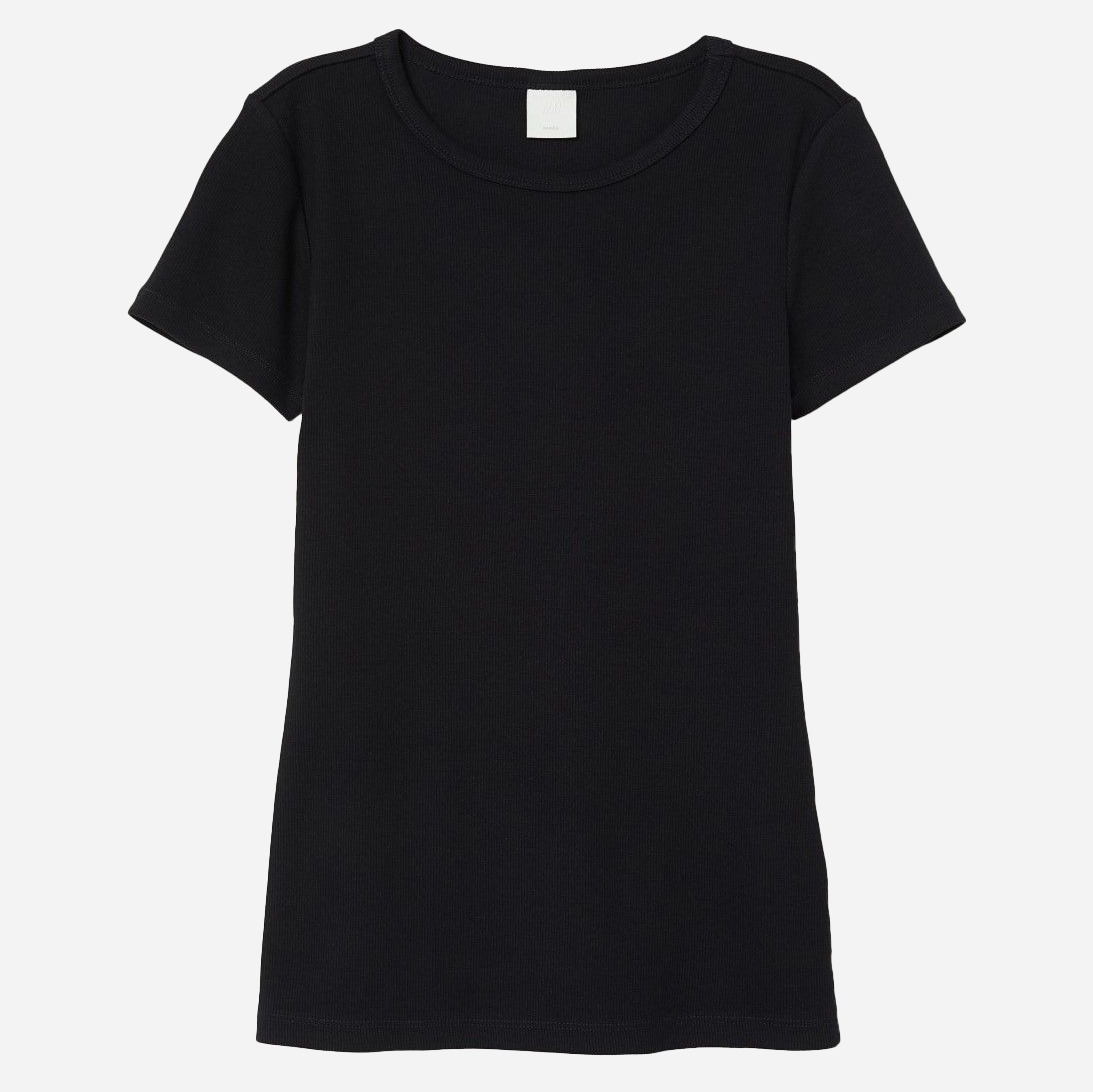 

Футболка H&M 07780640 L Черная