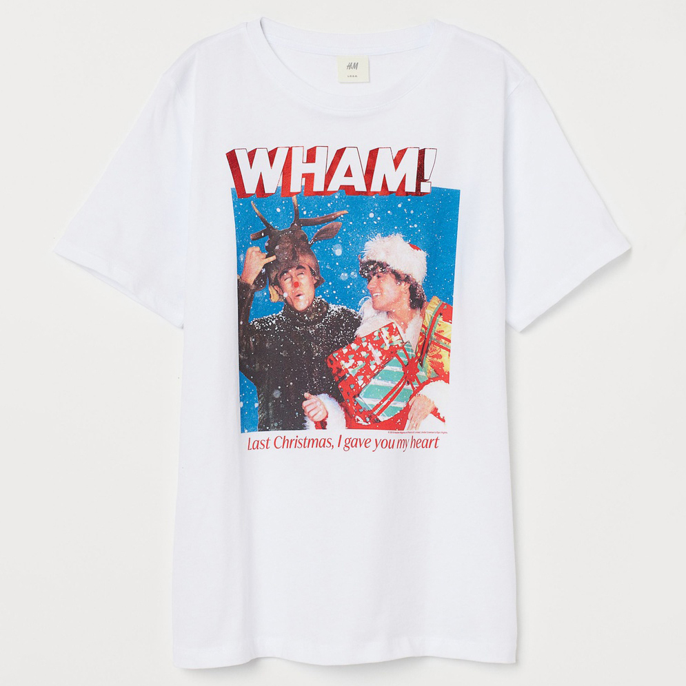 

Футболка H&M 0762470_wham S Белая