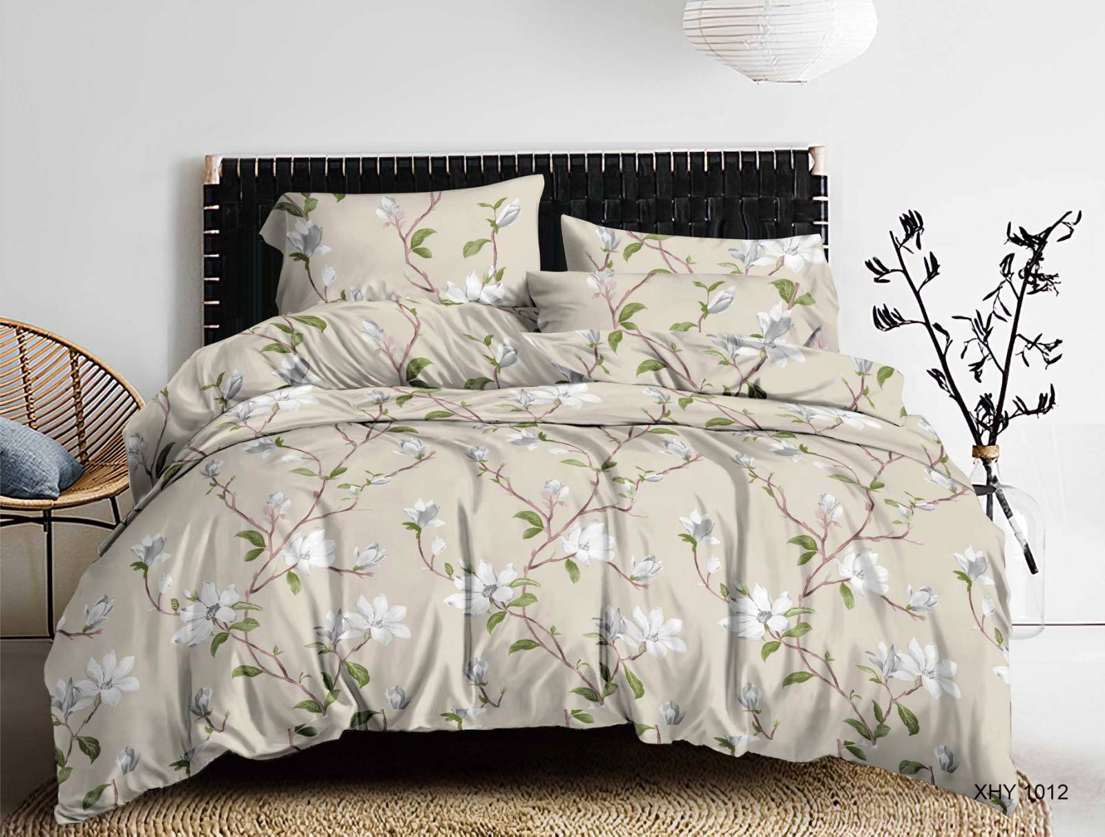 

Комплект постельного белья Modern Микросатин 15-0277 Flower garden Семейный