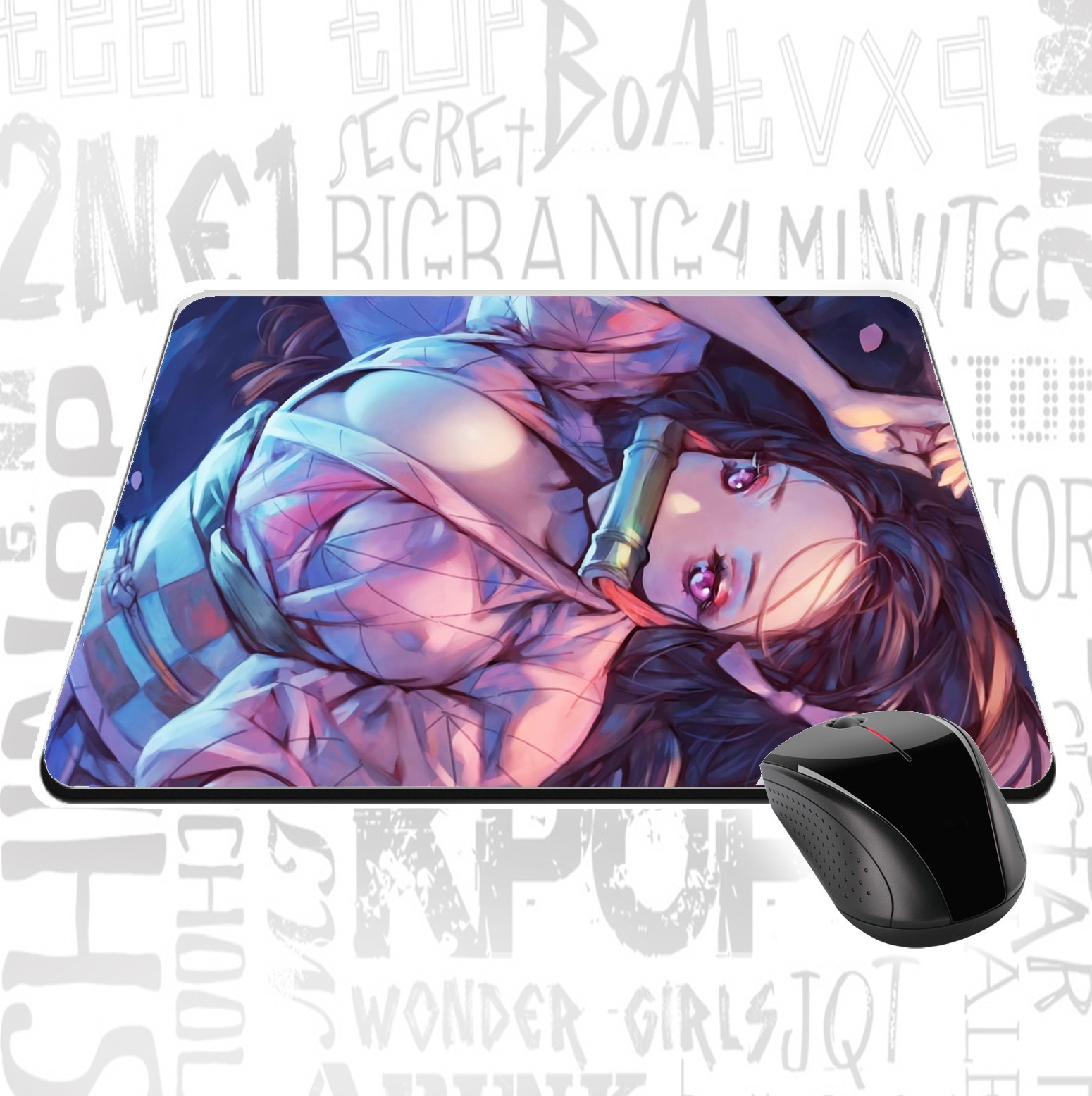 

Коврик для мышки Demon Slayer Kimetsu no Yaiba Клинок который уничтожает демонов 01 IMCAT 220x180 мм (MСWZ-0012213)