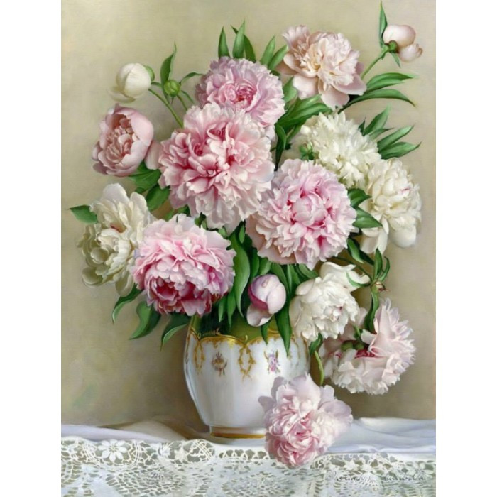 

Картина по номерам. Идейка Букет "Благородные пионы" 40x50см (KHO2032)