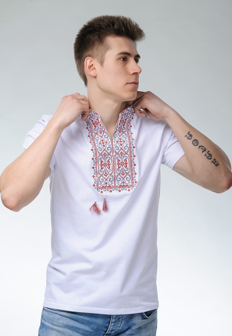 

Футболка вышиванка 3XL белая (БМ-22)