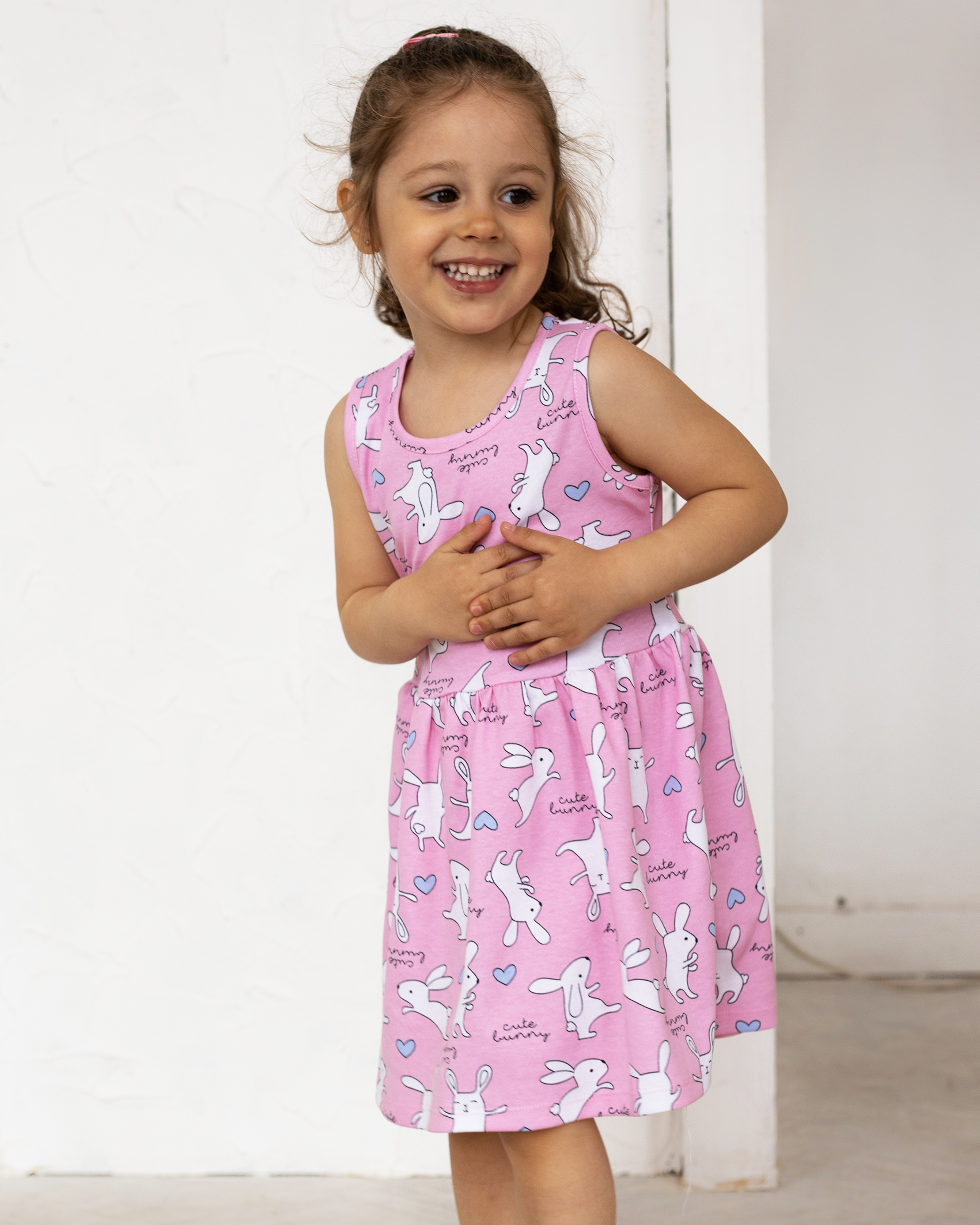 

Платье летние для девочки Morekids 110 платье с нежным принтом (8642-110)