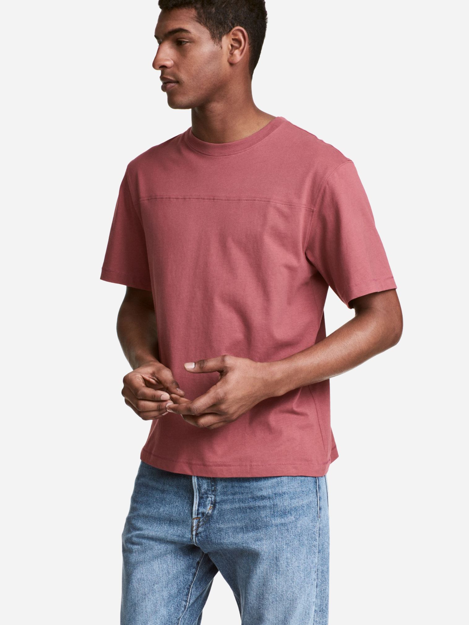 

Футболка H&M 4566346RP21  Светло-бордовая, Футболка H&M 4566346RP21 XS Светло-бордовая