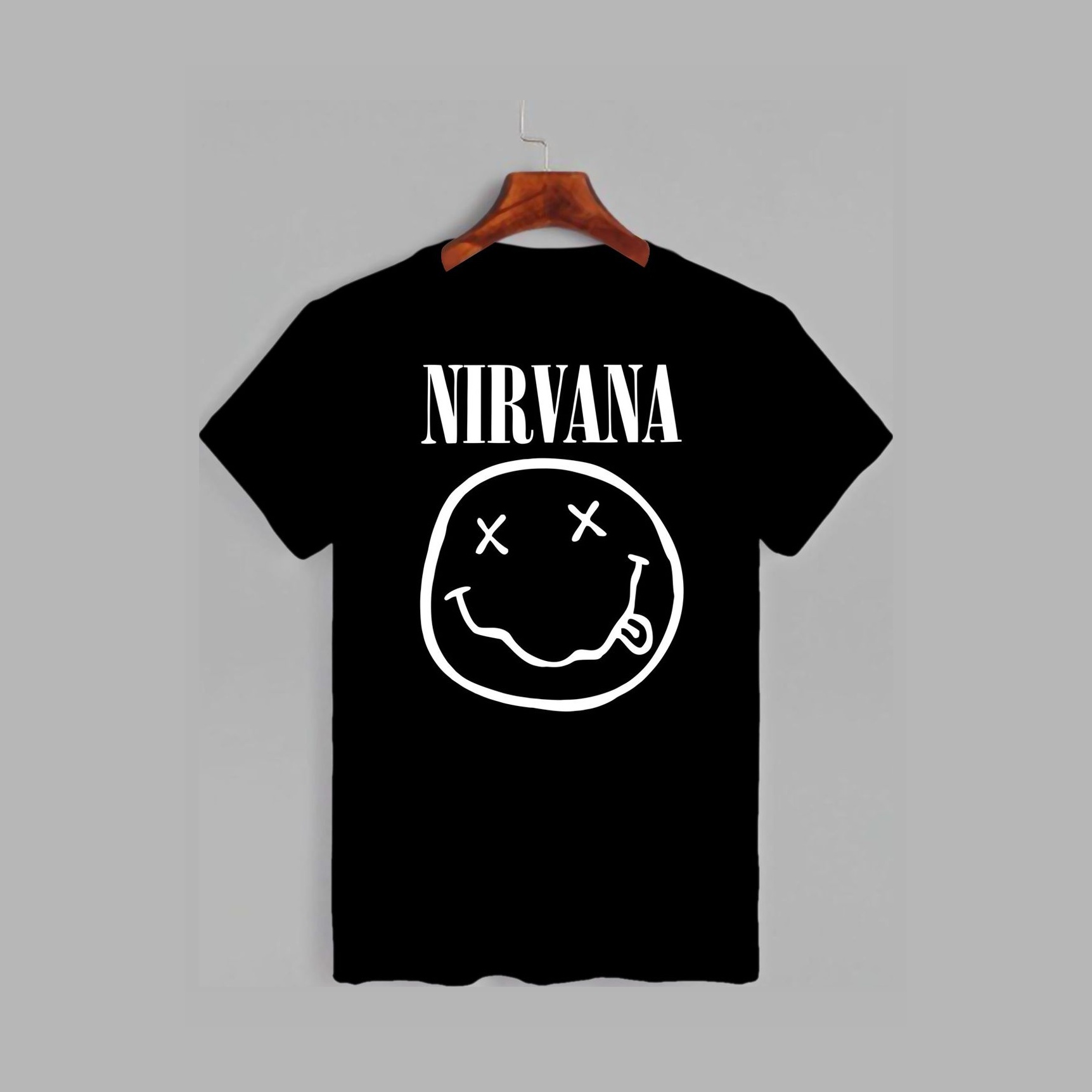 Акция на Футболка Likey Nirvana Smile M150-0419 L Чорна от Rozetka