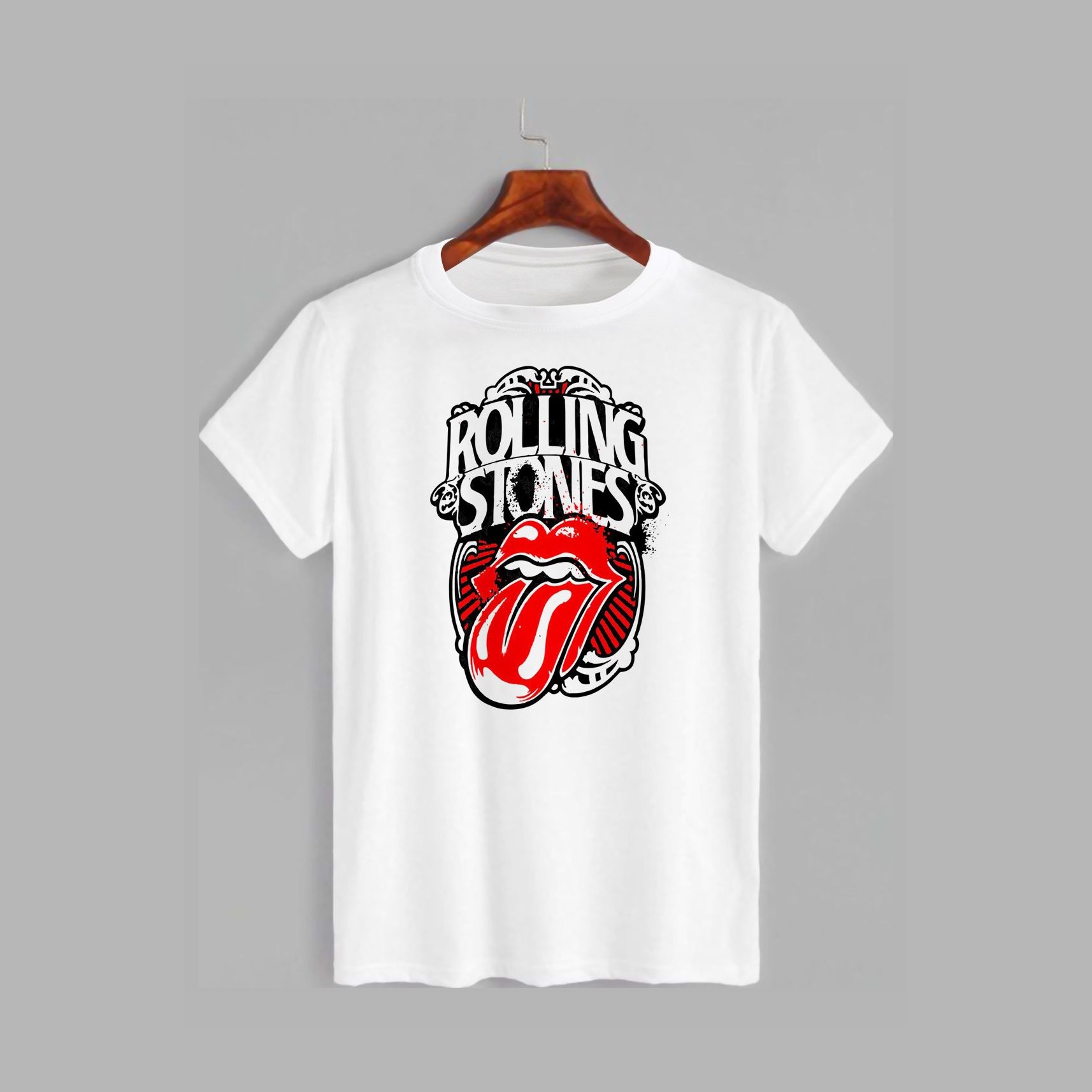 Акція на Футболка Likey Rolling Stones M150-0424 XL Біла від Rozetka