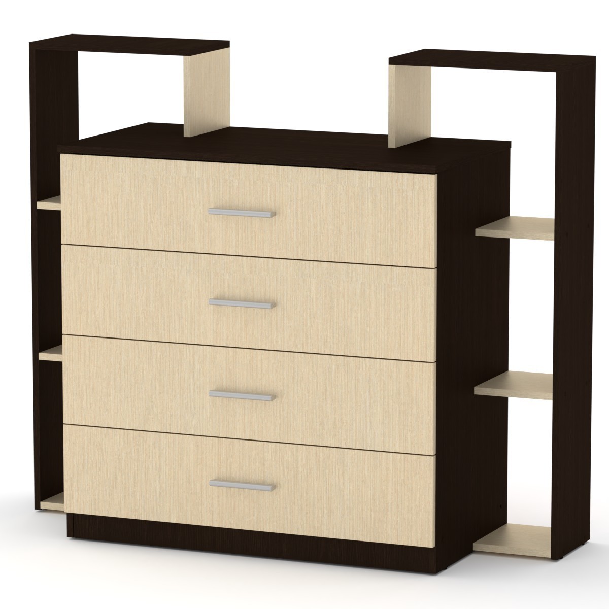 

Комод для вещей Компанит 4 2 Венге Комби