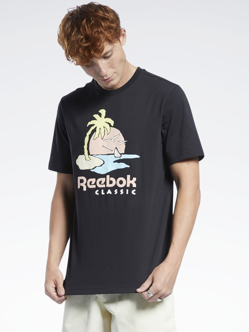 

Футболка Reebok Cl Sr Graphic Tee GN3671 M Black