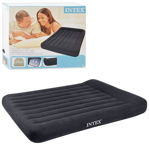 

Матрас надувной Intex велюровый синий (66768)