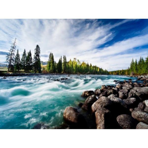 

Картина по номерам Josef Otten на дереве 40х50 Горная река (3207RAD-mt)
