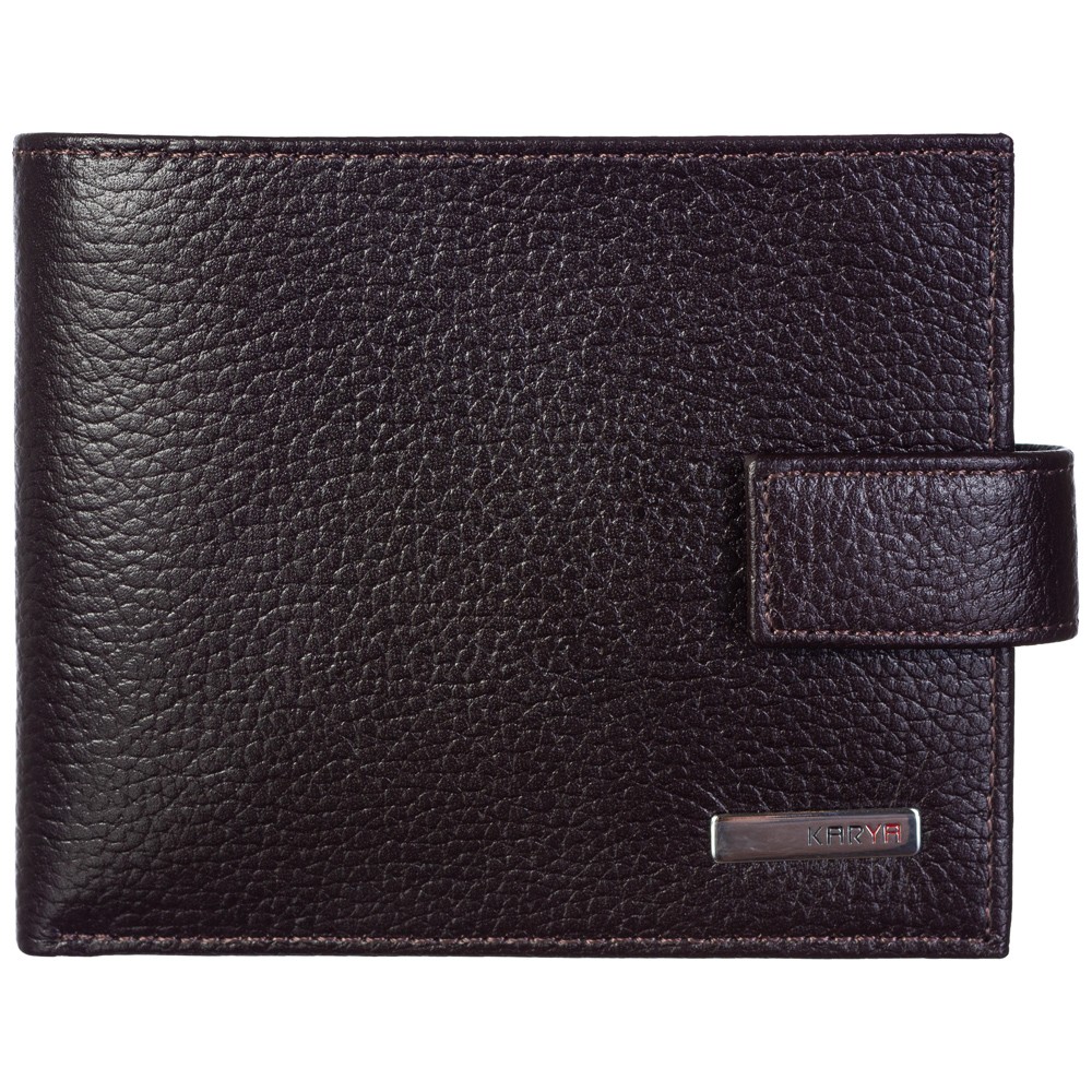 

Портмоне кожаное KARYA 0457-39 коричневый флотар