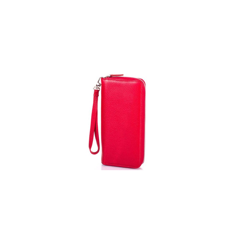 

Кошелек женcкий кожаный CANPEL 706-172 красный флотар
