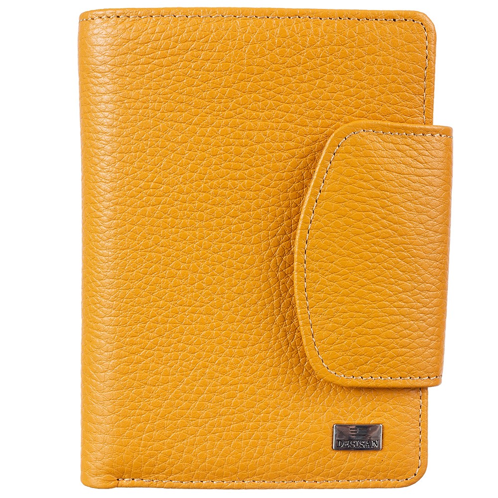 

Кошелек женский кожаный Desisan 086-754 горчичный