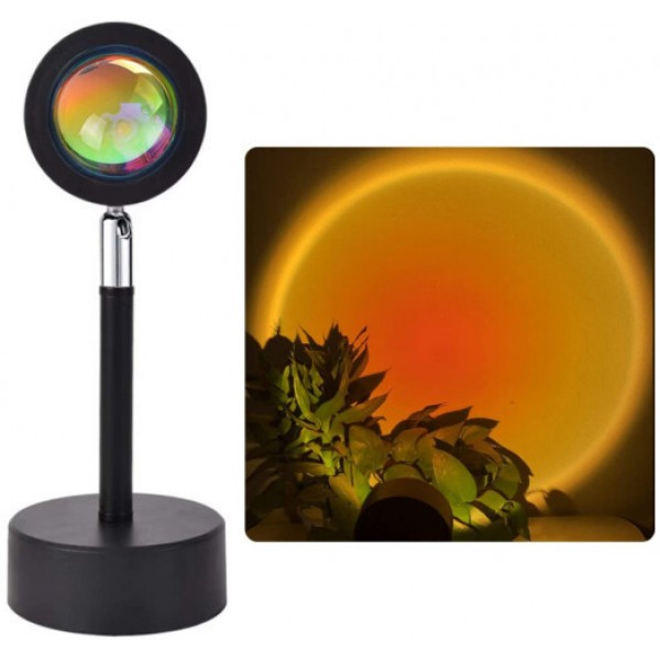 

Проекційний світильник Sunset Lamp YD-009 з ефектом заходу, світанку .