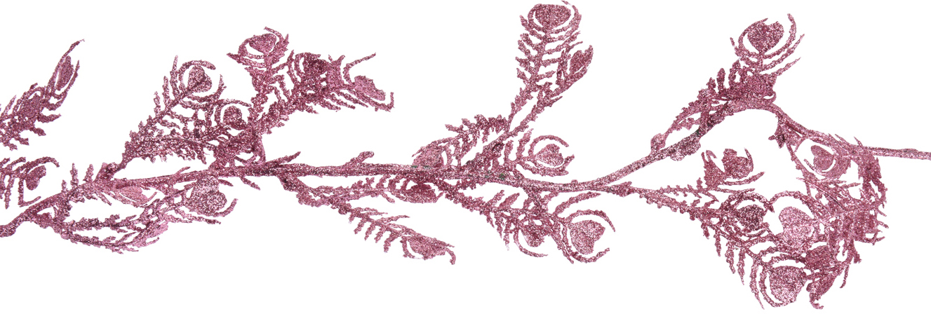 

Декоративная ветка Christmas Decoration 170 см Розовая (ABJ403220_peacock)