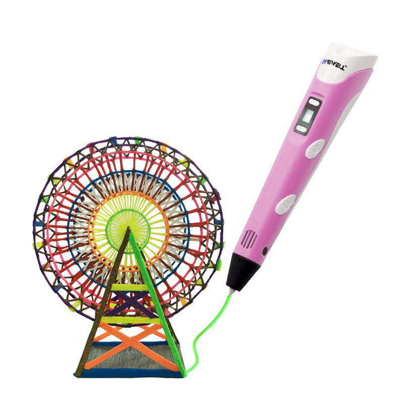 

Детская 3D-ручка My Core MyRiwell RP-100B Pink с ABS PLA пластиком LCD экраном набором пластика нить 1.75mm (F_4993-15497)