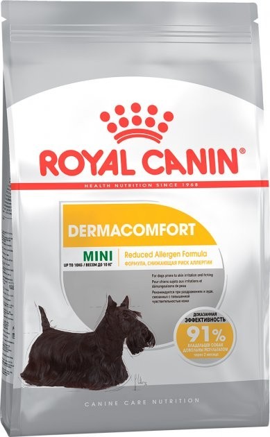 

Сухой корм Royal Canin Mini Dermacomfort для собак с раздраженной и зудящей кожей 1 кг (3182550893886)