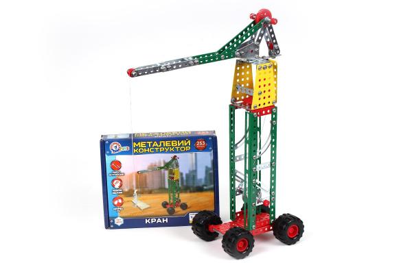 

Конструктор металлический Кран Технок, 253дет. ТехноК (4890)