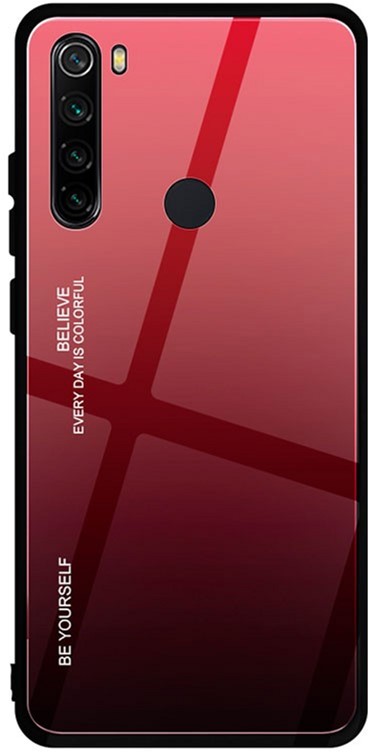 

Панель BeCover Gradient Glass для Xiaomi Redmi Note 8 Red-Black