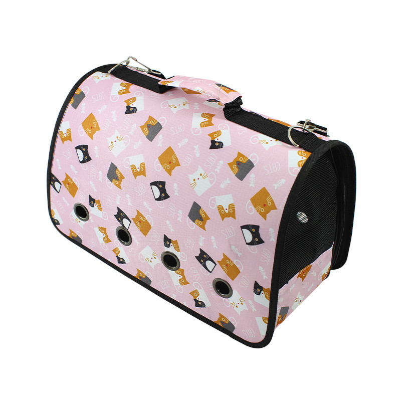 

Сумка-переноска для котов и собак Taotaopets 246610 L Pink Kats контейнер (F_5537-17647)