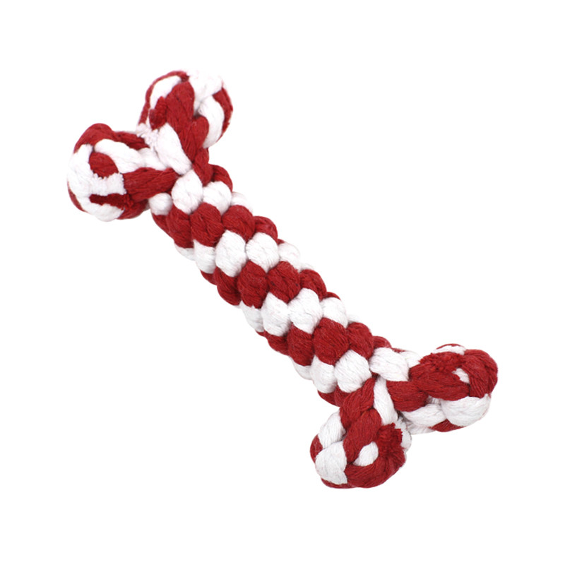 

Игрушка кость Taotaopets 041102 Red веревка для собак (F_5307-17546)
