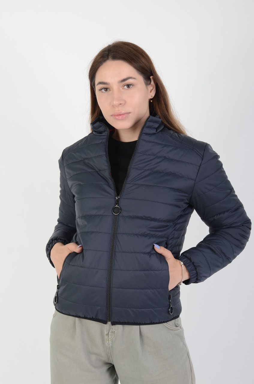 

Куртка женская весенняя Aziks м-198 темно-синий, Куртка женская весенняя Aziks м-198 темно-синий 48