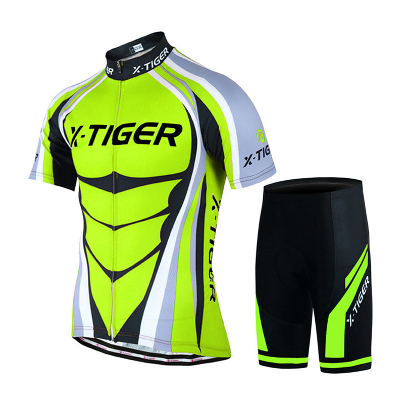 

Костюм вело X-Тiger QT/T1616 Green 3XL футболка с коротким рукавом + шорты велоформа (F_5123-17460)