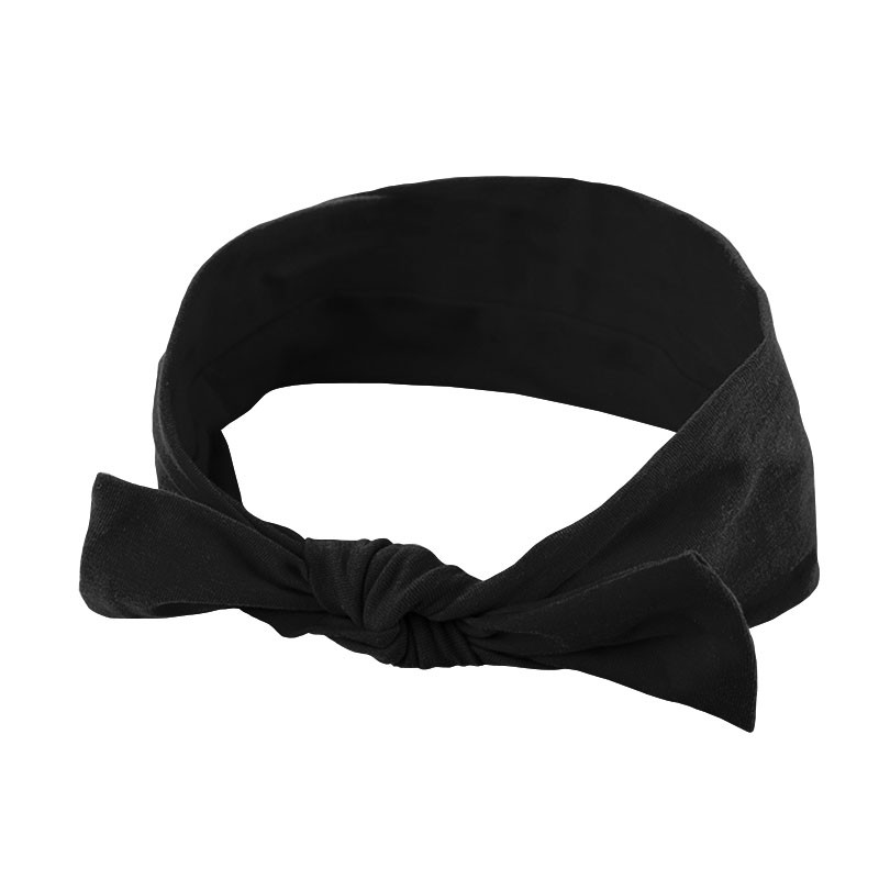 

Повязка детская для волос Lesko 007 Black бант на голову девочке солохи (F_6603-23734)