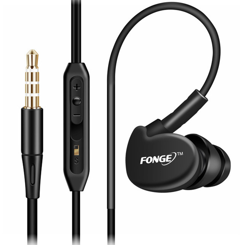 

Проводная гарнитура FONGE S500 Black вакуумная для смартфона планшета мультимедийная (F_1800-4124)