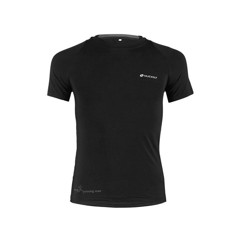 

Мужская футболка для занятия спортом Nuckily MG011 Black M спортивная тренировочная (F_6882-25717)
