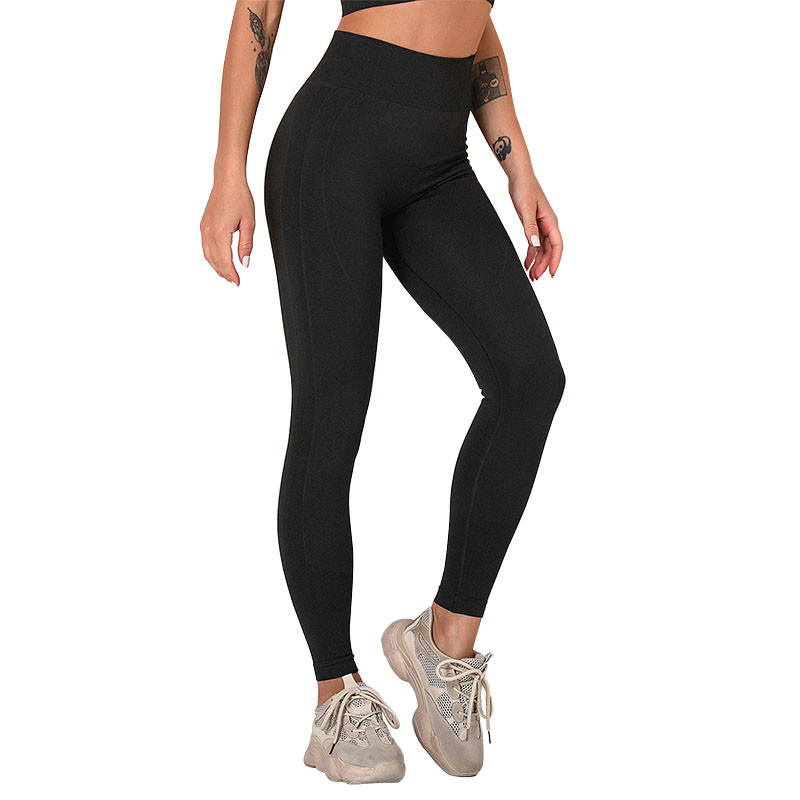 

Лосины женские Lesko 9187 Black L с высокой посадкой корректирующие фигуру спортивные (F_6879-23957)