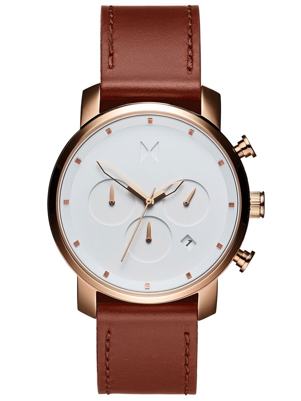 

Часы MVMT MC02-RGNA Chrono Rose Золотой Natural Tan 40mm 10ATM