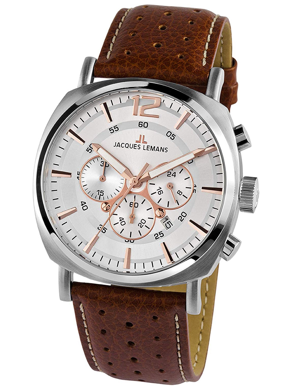 

Часы Jacques Lemans 1-1645.1D Lugano Chronograph 46mm 10ATM
