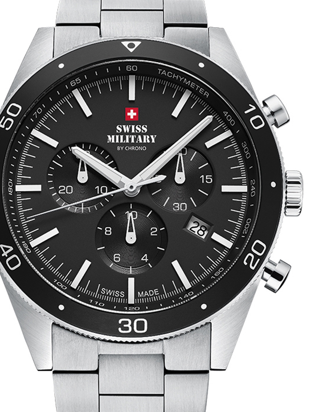 

Часы Swiss Military SM34079.01 Chronograph 43mm 10ATM