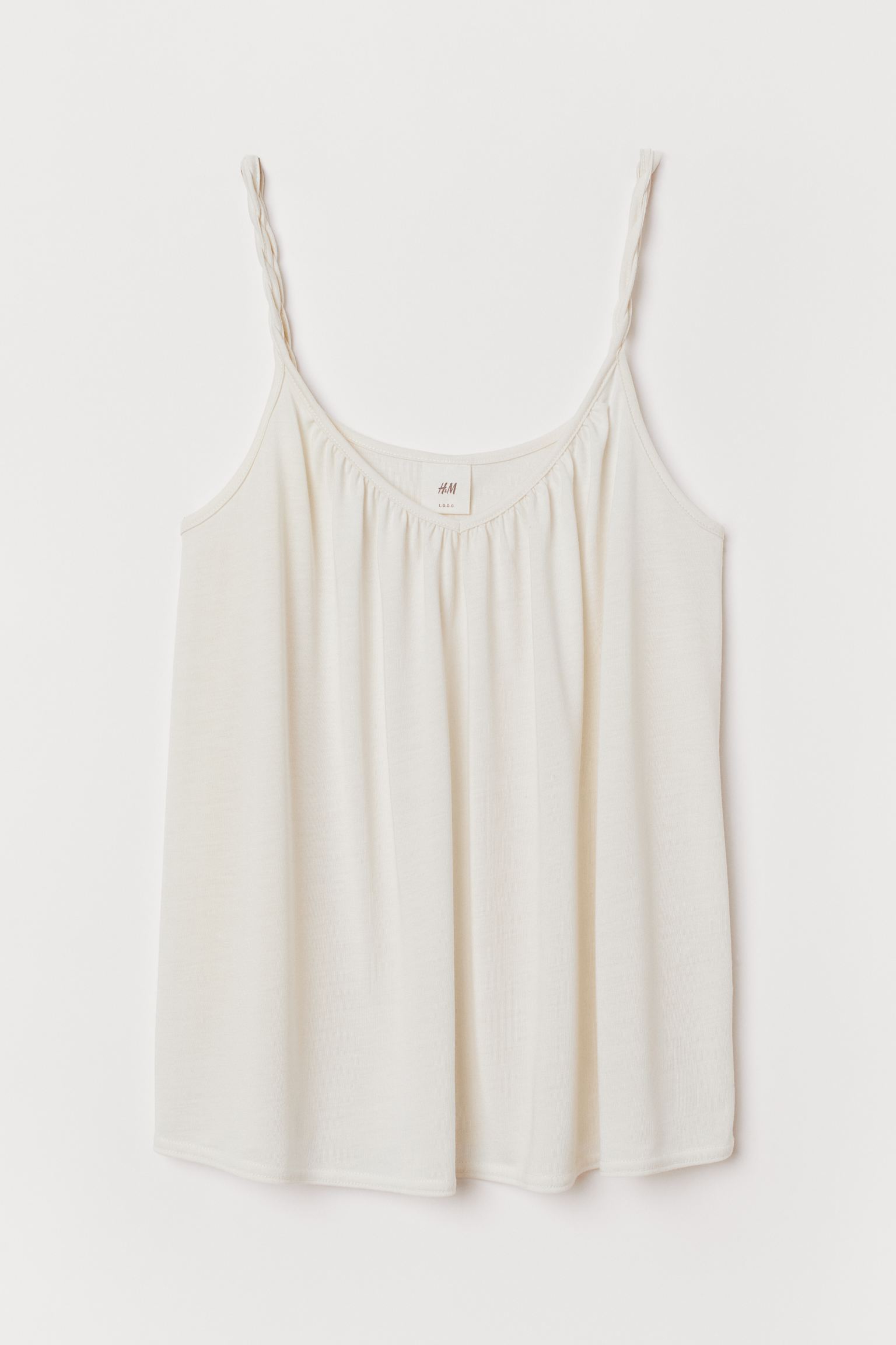 

Майка H&  молочный 25066876029, Майка H&M M молочный 25066876029