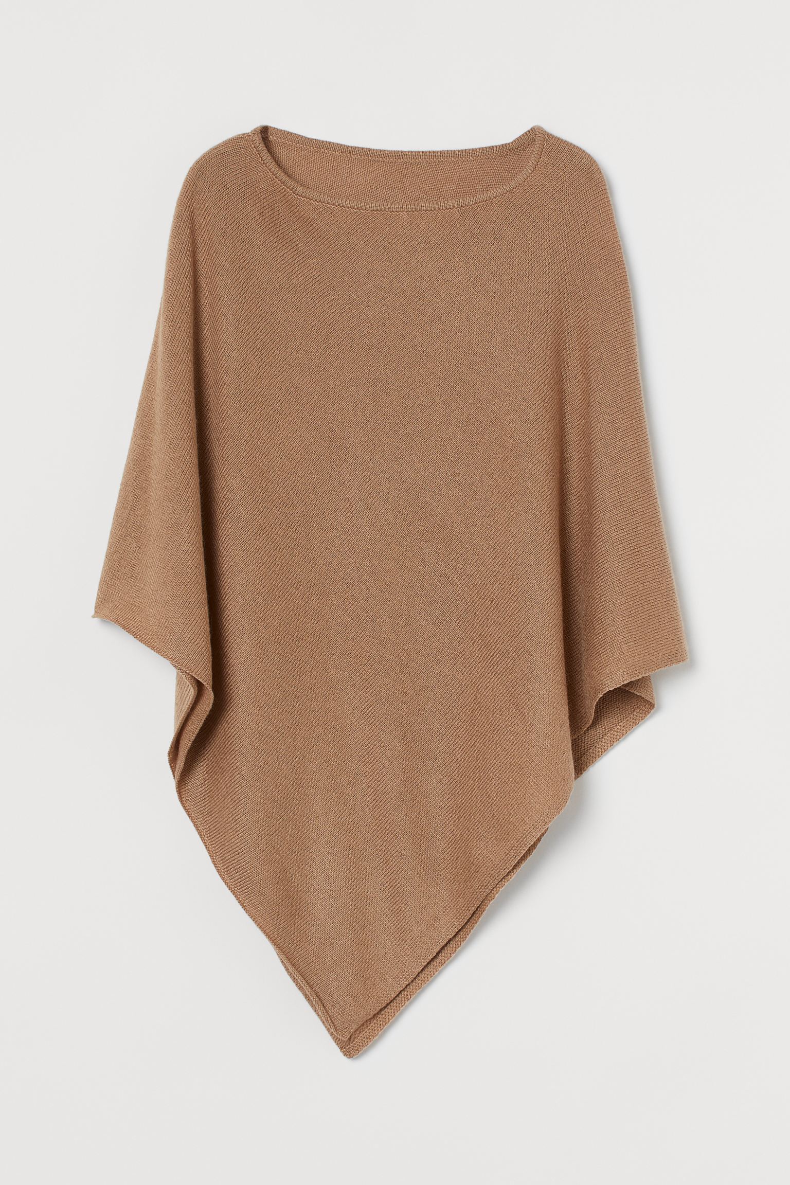 

Пончо H&M One Size бежевый 1206702368